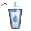 Lightweight Portable Water Bottle Drinking Straw Cup, Leak-proof PC Bottle, Durable Leak Proof for Students Anti-fall And Office Use Plastic Cup