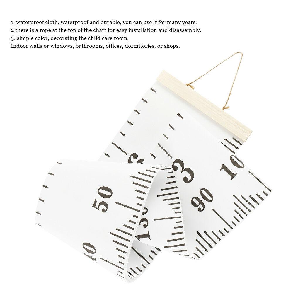 HIFOT Kids Growth Chart Height Measuring Chart,Unicorn Canvas Wall Hanging Rulers for Baby Children Girls Bedroom Decor 74.8* 7.87
