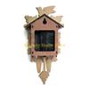 F26C Wooden Wall Clock Cuckoo Antique Pendulum Hanging Handcraft Swing Alarm Watch