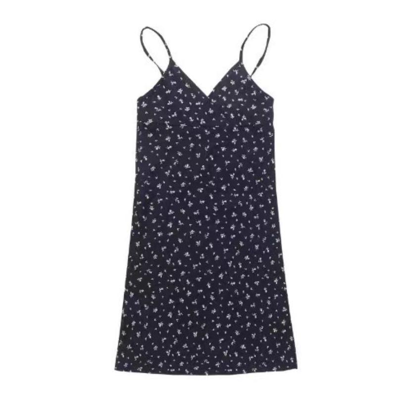 

Women s Vintage Floral Print V-Neck Sleeveless Mini Dress,Casual Sexy Flowy Short Dress for Women, Trendy Party Dress XL