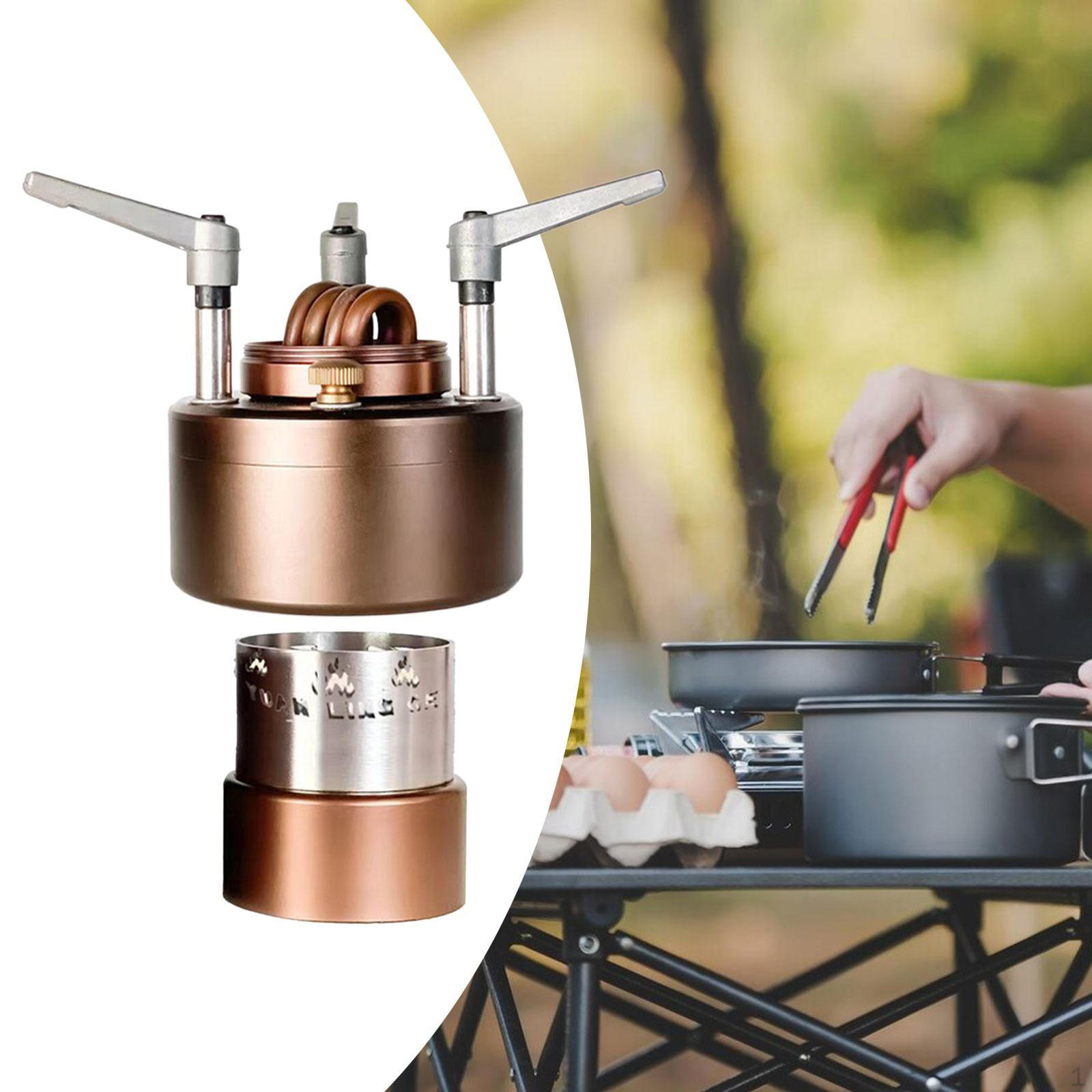 

Компактная спиртовая горелка из нержавеющей стали для кемпинга with Windproof Ring