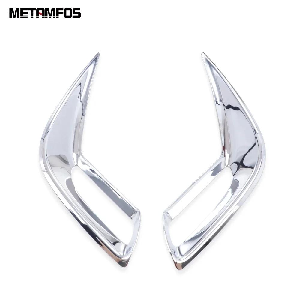 For Toyota Corolla Cross -  2024 2025 2026 Chrome Rear Fog Light Lamp Cover Trim Foglight Eyelid Eyebrow Accessories