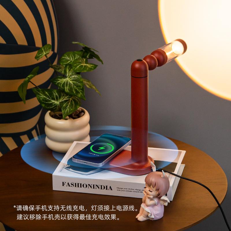 TB-Italian Designer Atmosphere Desk Lighting Danish LED Bedhead Living Room Tablemobile phone Wireless Charging Floor Lamp