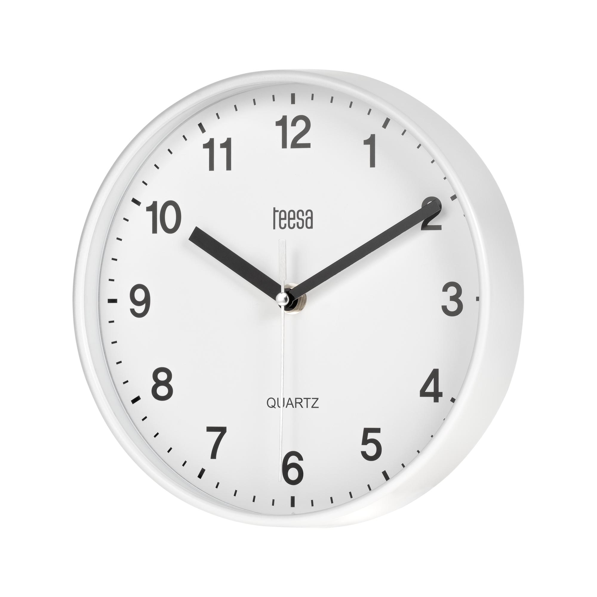 Wall clock 20 cm Teesa modern silent