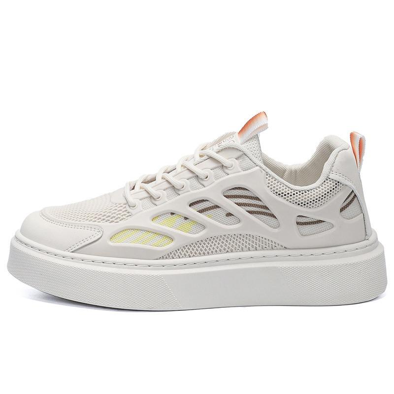 Autumn men's shoes little white shoes casual trendy shoes versatile mesh breathable sports shoes men's board shoes platform heightening shoes