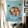 One Piece Wall Tapestry Aesthetic Wall Hanging Printed Fabric Blanket Decorative Tapestries for Bedroom Living Room Home Decor