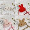 Cute Bunny Plush Shoulder Bag For Kids Cartoon Anime Rabbit Snack Bag
