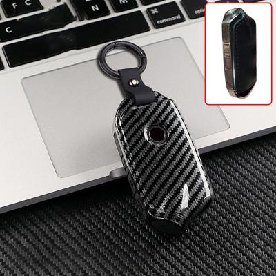 ABS Carbon Smart Keyless Auto Schlüsselhülle Abdeckung für Kia Stinger Autozubehör Stinger GT GT Elite GT Limited K9 Schlüsselabdeckung
