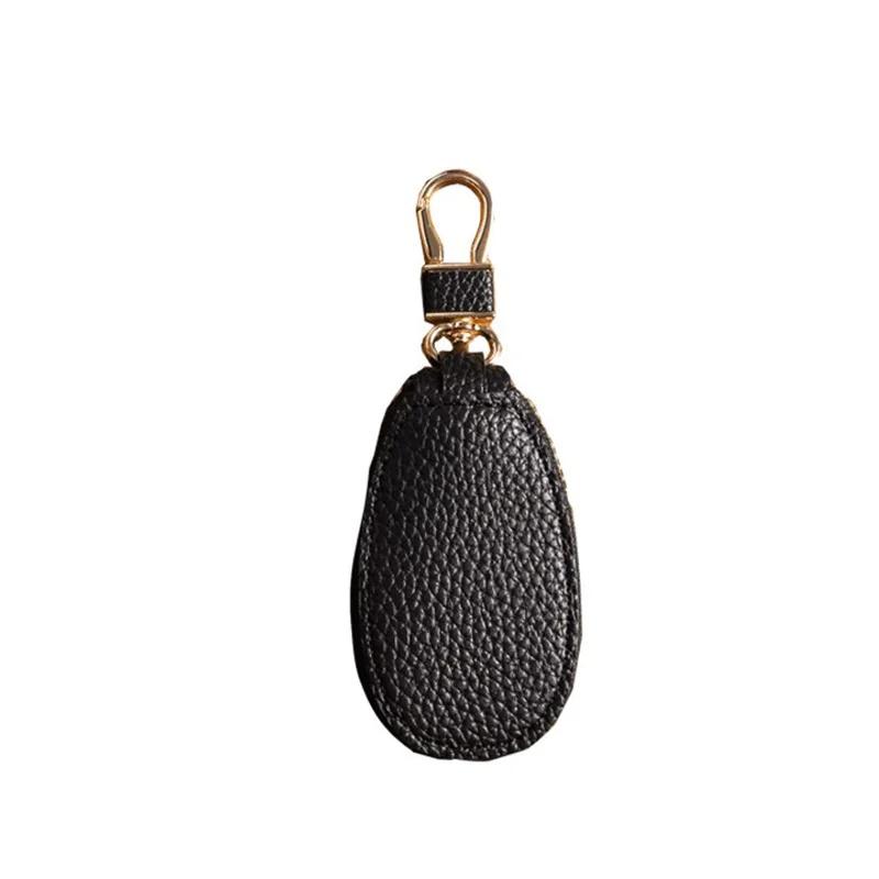 Unisex PU-Leder Schlüsseletui Für Autoschlüssel Geldbörse Tasche Schlüsselhalter Organizer Tasche Schlüssel Organizer Große Kapazität Reißverschlussetui Tasche