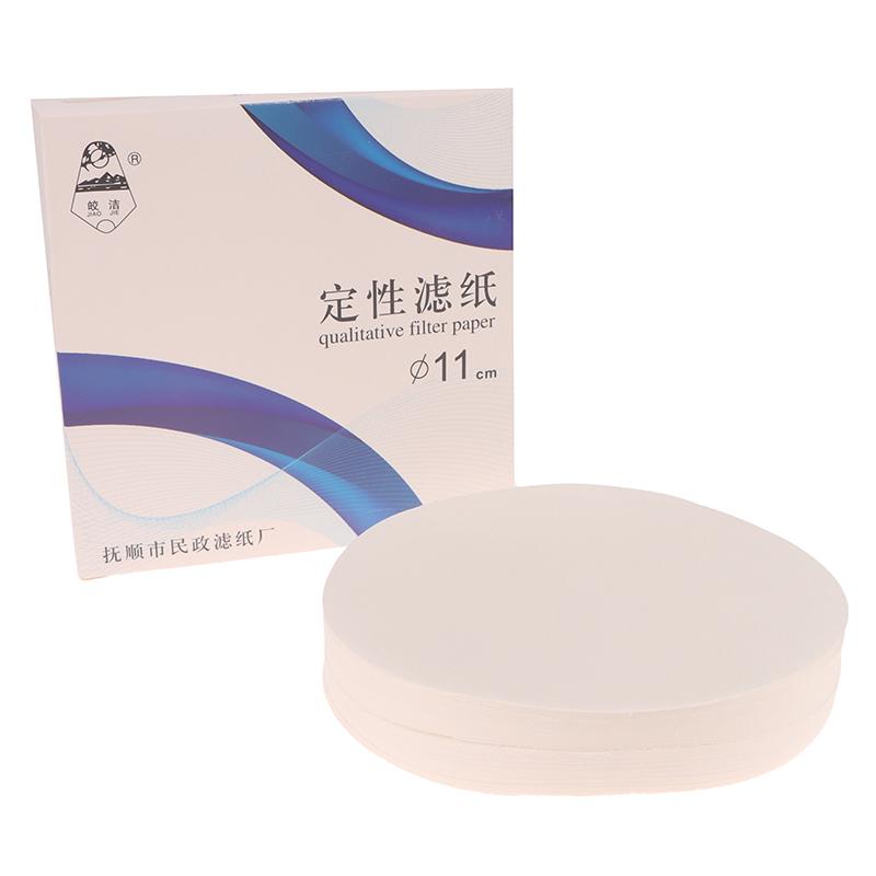 100 stk/pakke Lab Bomullsfiber Kvalitativt Filtrerpapir 7 cm/9 cm/11 cm Med Rask/Middels/Langsom Hastighet