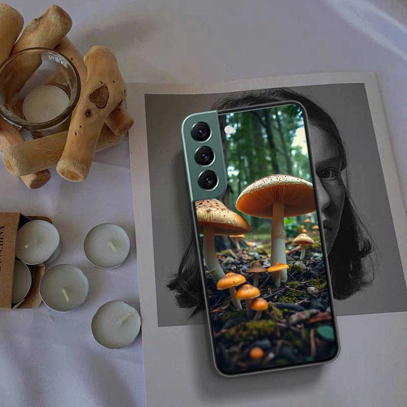 Fungal Aesthetics Phone Case For Samsung Galaxy S22 S25 Ultra S21 S10 Plus S26 Edge S20 S23 S24 FE Cover Silicone Soft TPU C