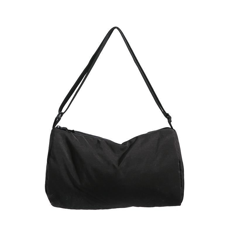 Nylonowa torba damska sportowa torba messenger niszowa casualowa jednolity kolor torba na ramię studencka duża pojemność torba tote