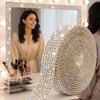 Self Adhesive Rhinestone Strip Shiny Sticker Decal Sticky Back Decorative Trim  Craft Decor