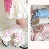 New Children Sweet Bowknot Leg Warmers Lolitas Knitted Socks for Girls Warm Foot Cover Cute Ballet Guards Socks Long Stockings