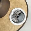 Wide Brim Sun Hat with Built-in Fan Summer Outdoor Straw Visor Hat with Solar/USB Powered Fan for Camping Fishing Hiking