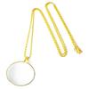 Gift Necklace Magnifying Glass 5x Portable Monocle Durable Magnifier Pendant  Elderly