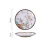 Light Luxury Ceramic Plate White Bird Blessing Style Western Dining Plate High End Tableware Set Salad Dishes Serving Tray