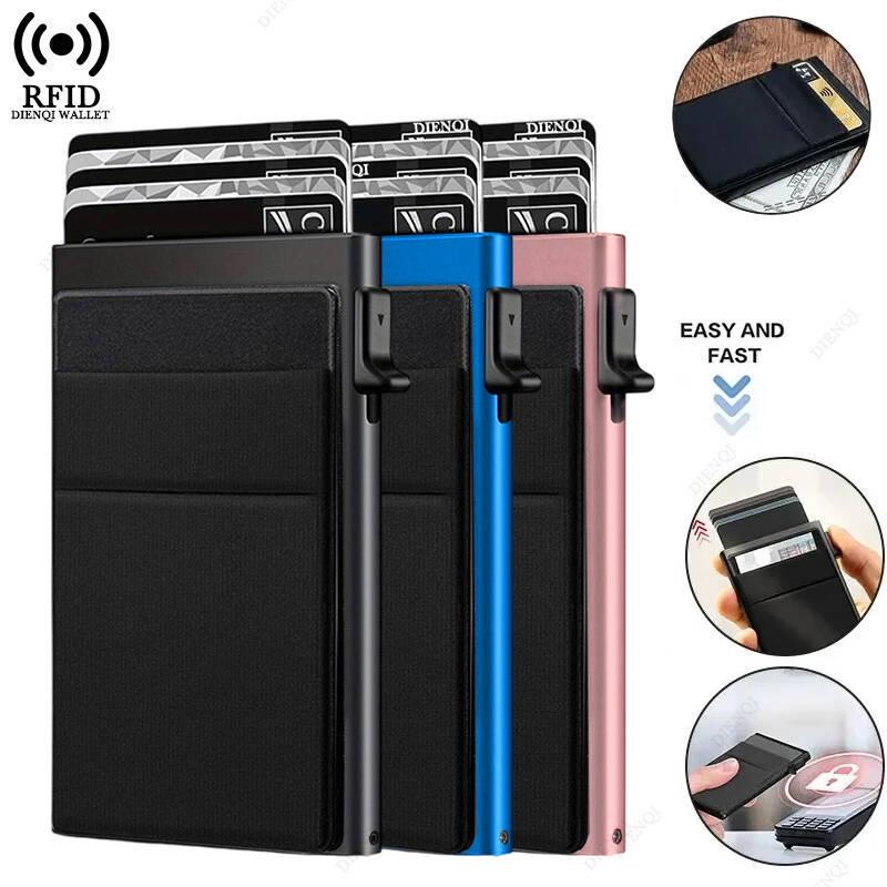 Men's RFID Blocking Metal Wallet & Card Holder