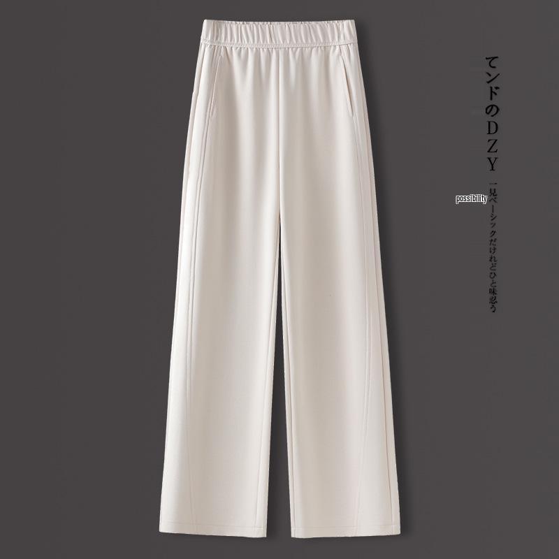

Trendy Women s High-Waisted Wide-Leg Pants for Spring and Autumn 2025 - Slimming Casual Straight-Leg Style XL /29 [115-125 lbs]