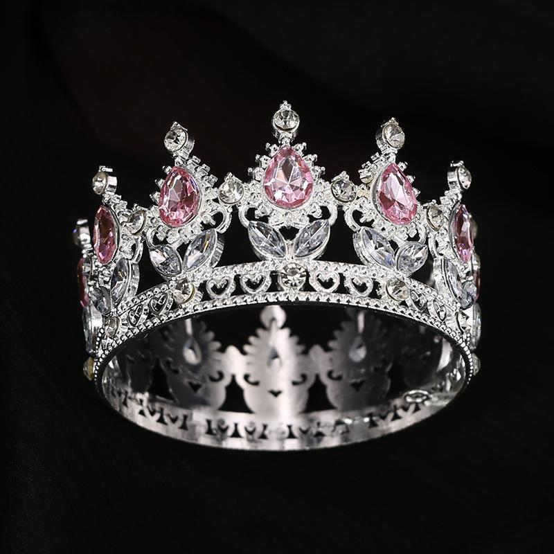 Bridal Jewelry Birthday Party Crown Flower Decoration Headdress Show Host Children's Hair Accessories Baroque