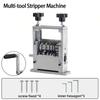 Double Drive Manual Wire Stripping Machine Heavy Duty Hand Crank Copper Wire Stripper Universal Stripping Tool