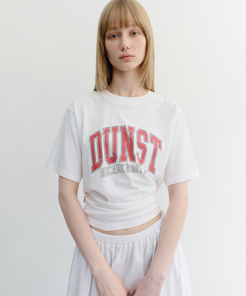 Deonseuteu Unisex Vintage Arch Logo T-Shirt_Udts6B145_Off White