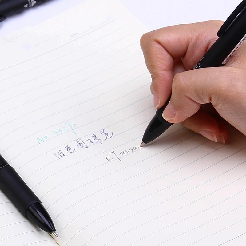 1Pcs 4 MultiColor Ballpoint Pen 0.7mm Black Blue Red Green Refills 4 Colors Ink Ball Pen For School Marker Writing