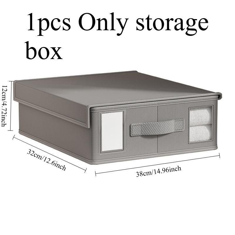 

1/2pcs Bed Sheet Storage Box Multifunctional Storage Box Wardrobe Organization Box Suitable for Home Storage of Clothes серый