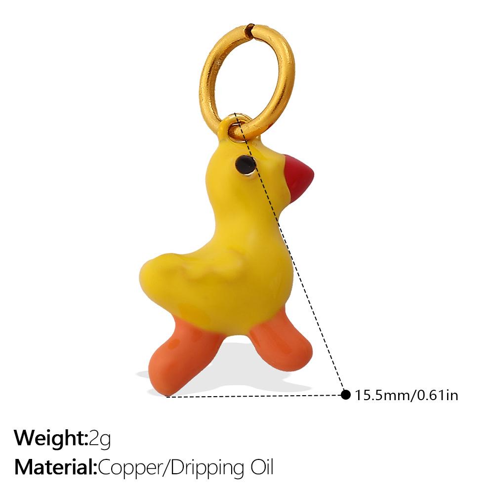 Cartoon Color Oil Drop Pendant Accessories Cute And Diverse Ice Cream Flower Diy Earrings Pendant