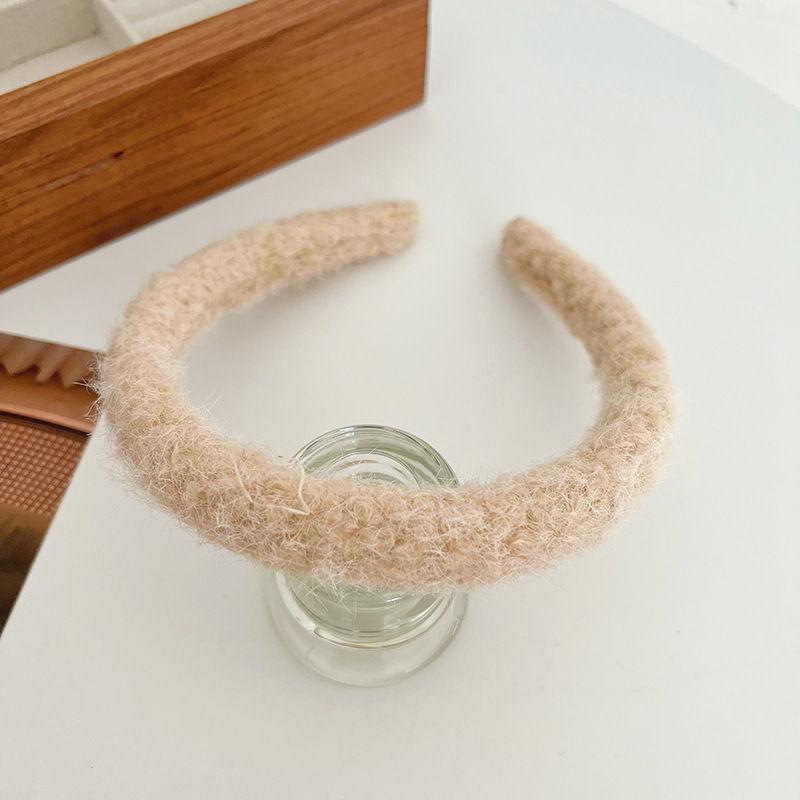 Rhinestone Metal Letter Headband Wool Headdress Vintage Bow Hair Accessories