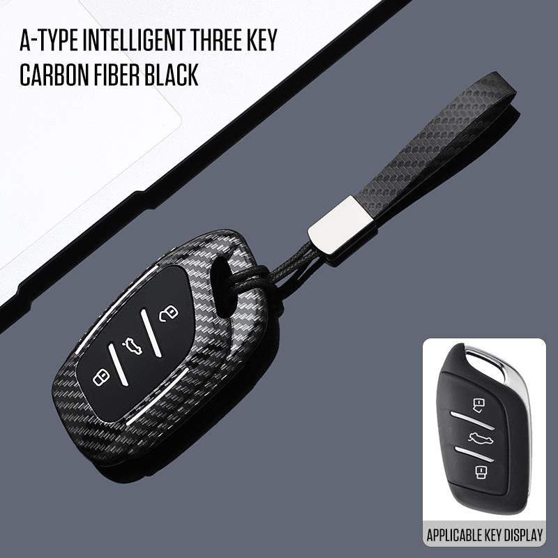 3 Button Carbon Style Abs Car Key Case Cover Fob For Mg 4 Mg4 Ev Mg Hs Gt Zs Ev Zx Mg5 Mg6 For Roewe Rx3 Rx5 Rx8 Erx5 I6 I5