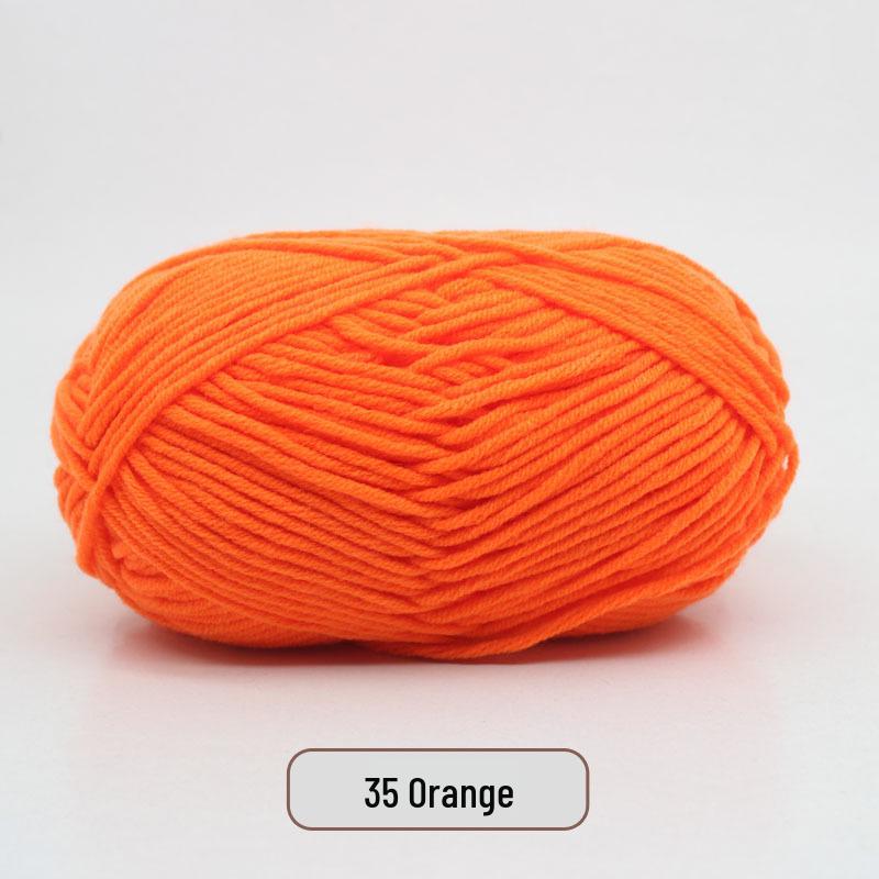 5-Strand Milk Cotton Yarn Scarf & Hand-Knitted Hat Yarn - Baby Soft, Medium Thickness, Free Shipping