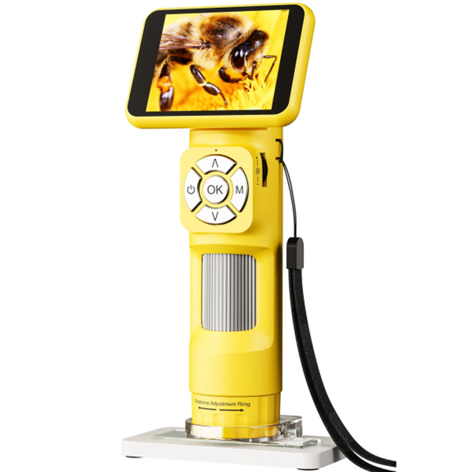 

Ручной цифровой микроскоп 2,8-дюймовый IPS-экран, перезаряжаемая портативная цифровая лупа с 8 светодиодными лампами