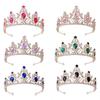 Colorful Water Drop Headdress & Crown Bridal Accessories Set