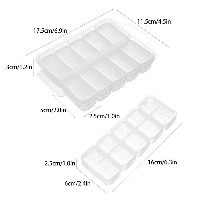5/10 Fächer Reiskugelform Sushi Antihaft-Druck-Aufbewahrungsbox Mittagessen Werkzeug DIY Hausküche Klare Onigiri Formen