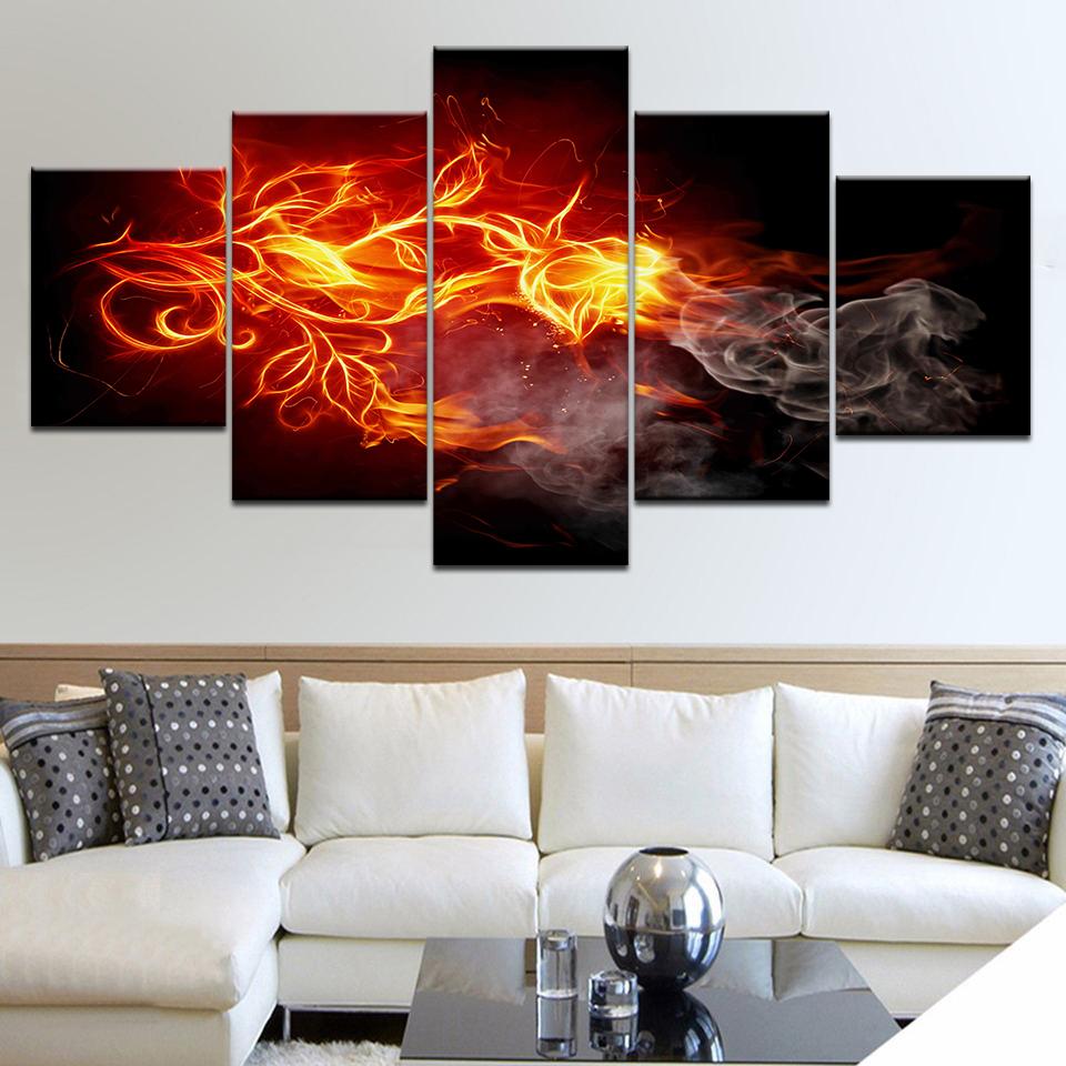 Le cronache dell'ordine di Rosacroce 5 Panel wall posters Print On Canvas Art Painting For home living room decoration
