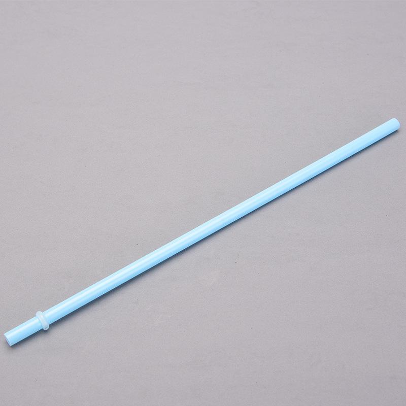 7Mm Aperture Straw 37 Color Solid Color Plastic Cup Accessories Pp Straw Non-Disposable Straw With Ring