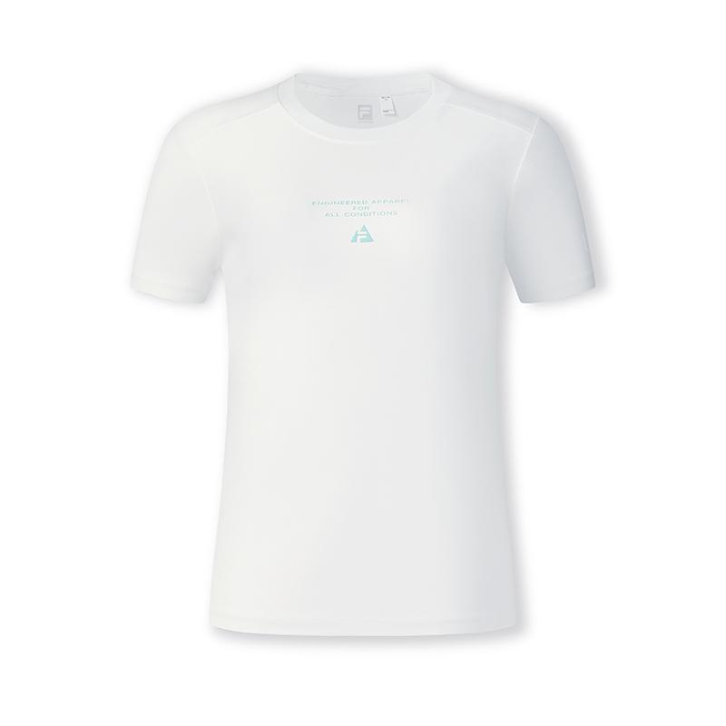 Fila Athletics Explorer Casual Quick-Dry Short Sleeve T-Shirt Women Tops Snow-White A11W527117F-WT