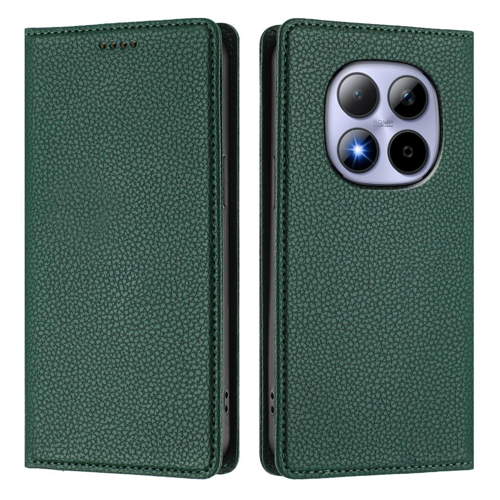 For Xiaomi Redmi Note 15 Pro 4G (Global) Wallet Case RFID Blocking Litchi Texture Leather Mobile Cover