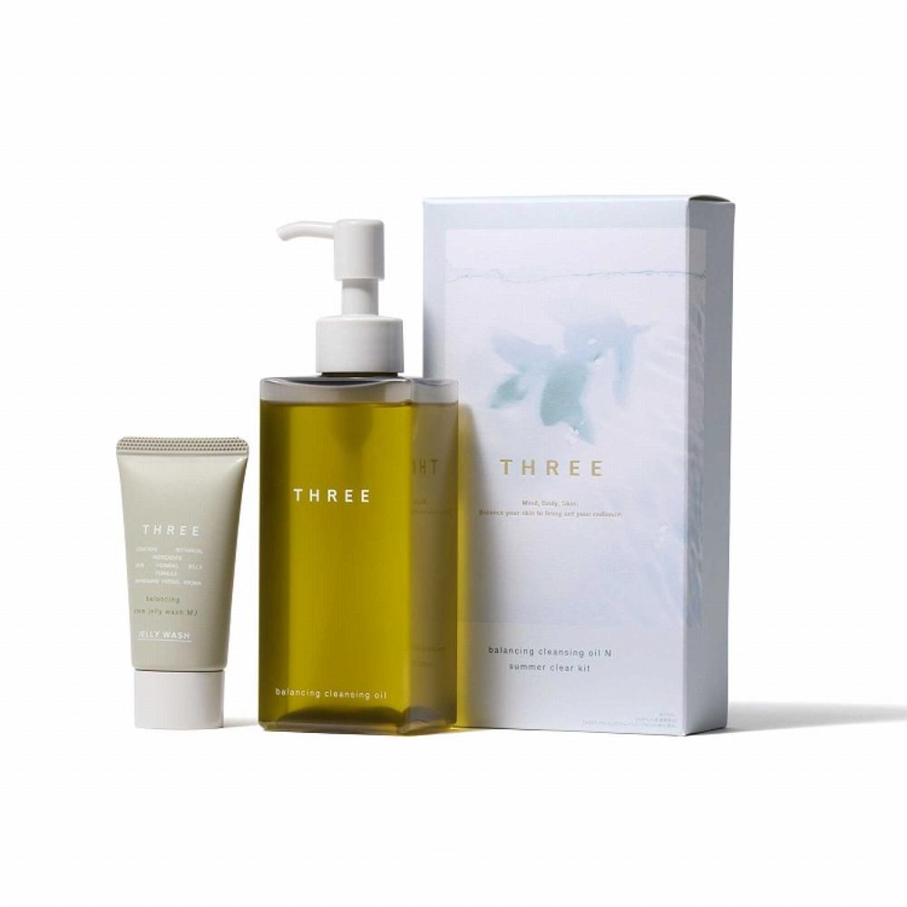 THREE Balancing Cleansing Oil N 185ml  Summer Clear Kit 2025 Summer Limited Edition