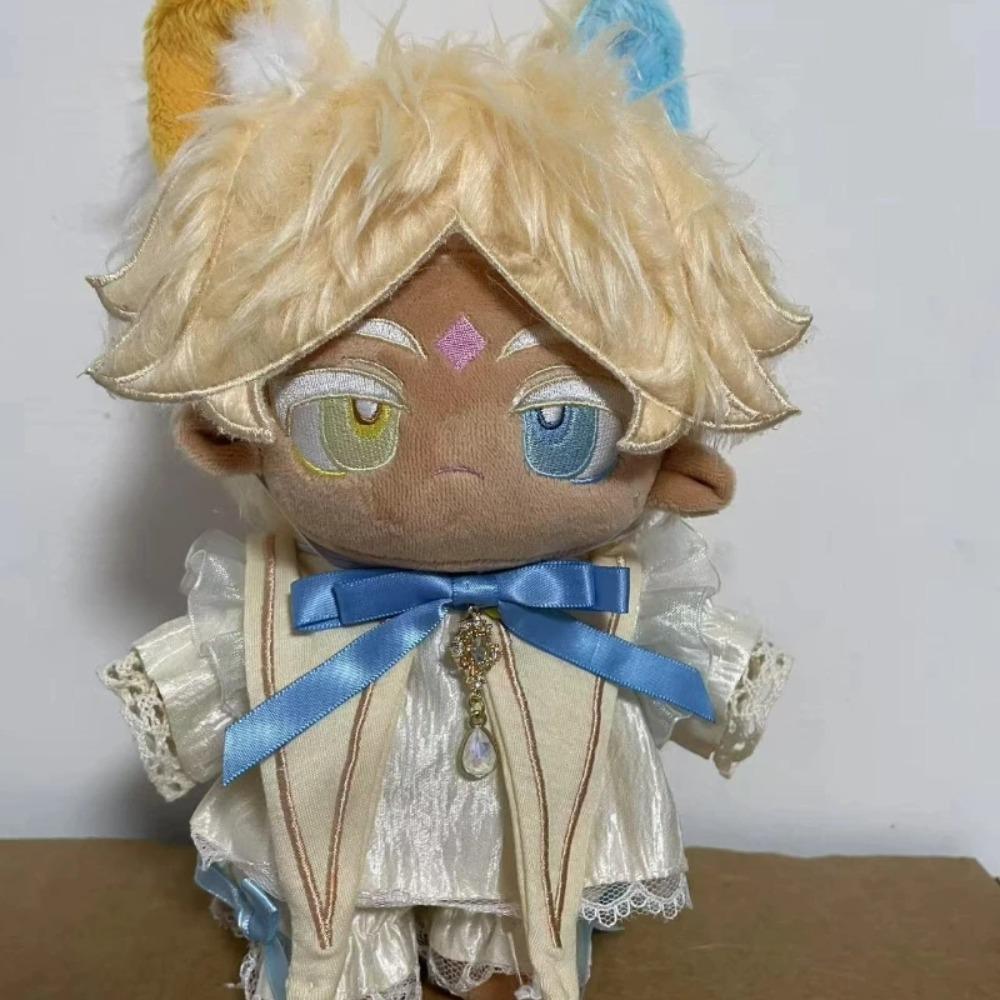 Reine Vanille Keks Plüsch Verkleidung Baumwollpuppe Spielzeug für Kinder 20cm Kuscheltier Keks Run: Königreich Figur Kleidung wechseln Cosplay Geschenk