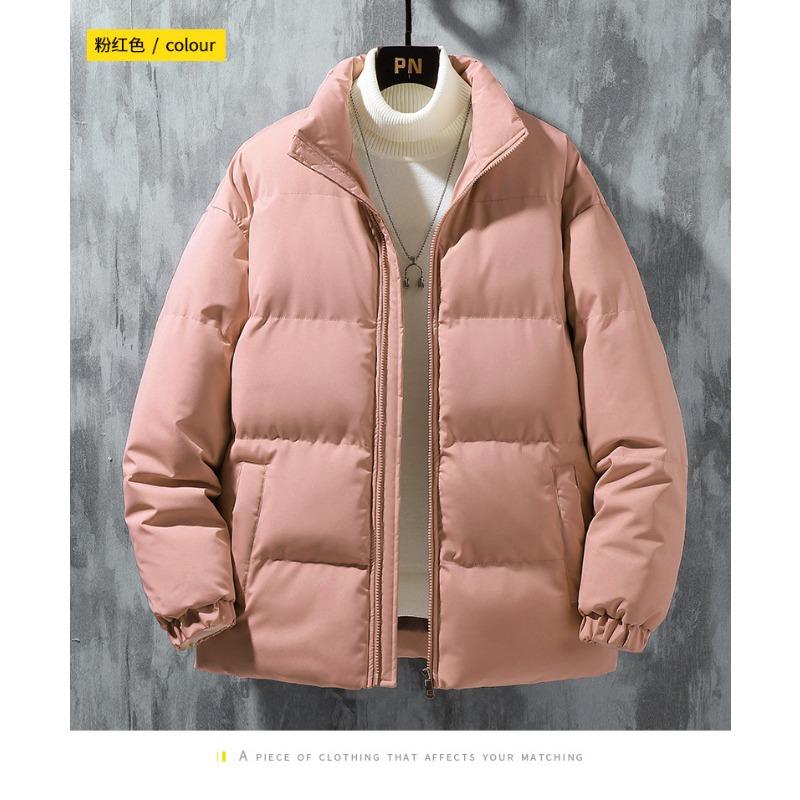 Men Thickened Warm Winter Casual Cotton Padded Stand Collar Jacket