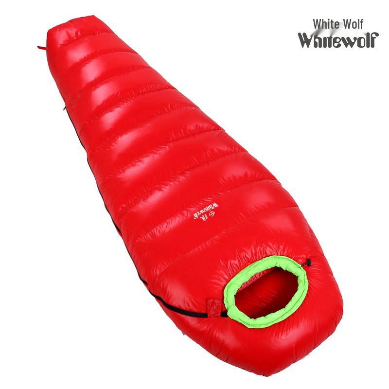 Adult Mummy Sleeping Bag -25°F for Camping and Travel, Duck Down