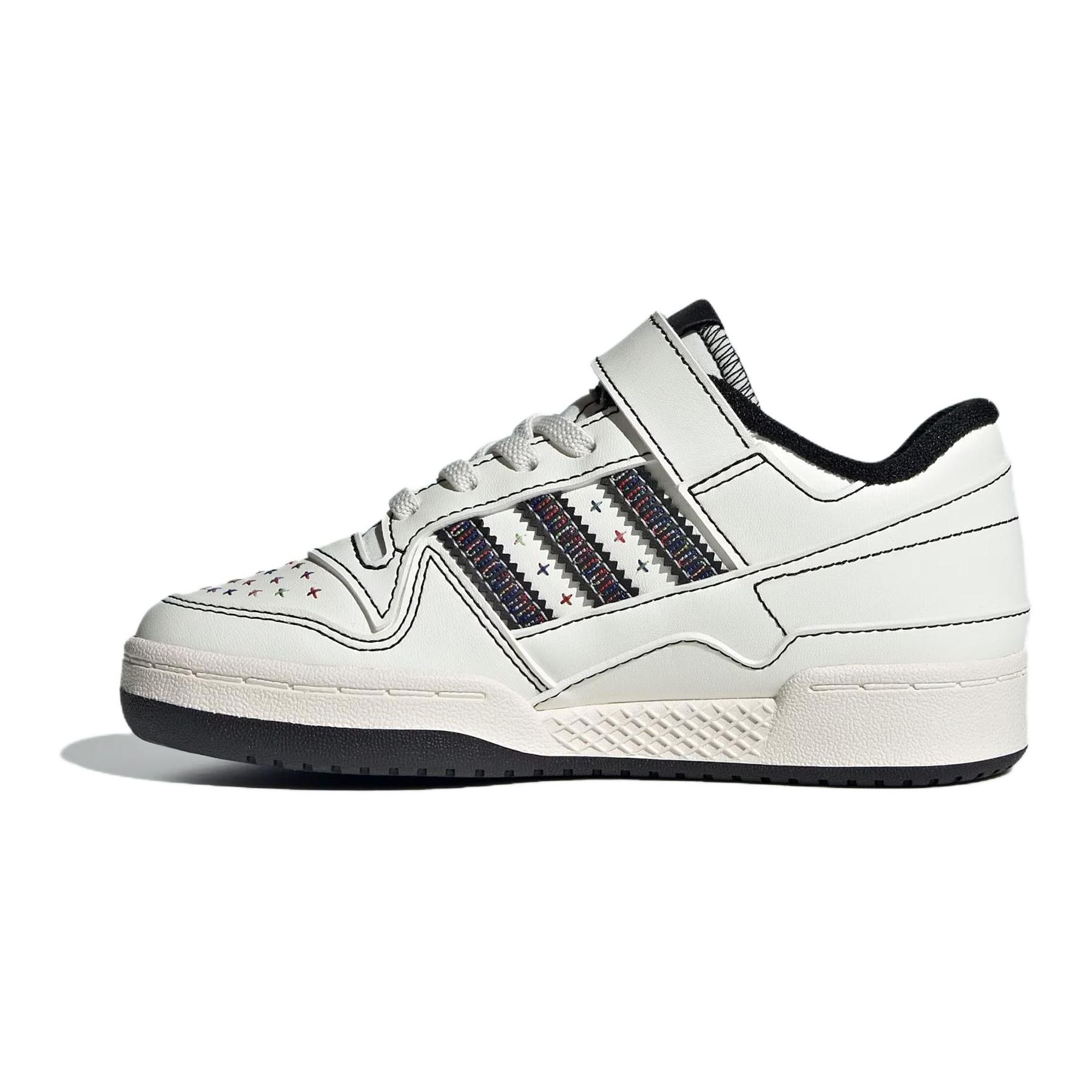 

Adidas Originals Forum Low C Удобные Универсальные Прочные Низкие Детские Кеды для Скейтбординга Детские Кроссовки Белые Черные JH6360 28