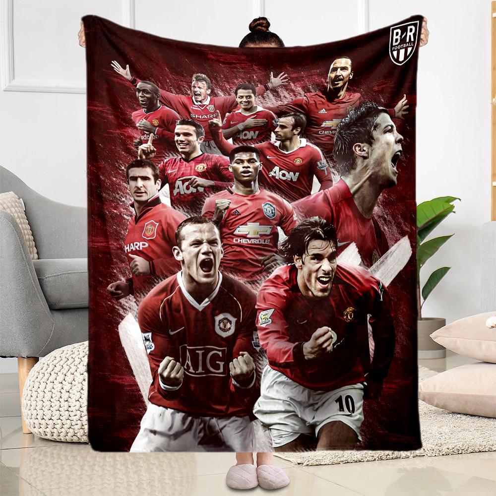 Manchester Blanket Soft Warm Cozy Perfect For Bed Picnics Sofa Four Seasons Universal Playful Design Perfect Gift For Relatives And Friends