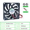 ACP8010 8cm 80mm Fan 80x80x10mm DC5V 12V 24V 2 Wires 2pin for Chassis Power Supply Charger Inverter Ultra-thin Cooling Fan