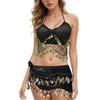 Tassel Latin Dance Top Shiny Stage Performance Top Charming Belly Dance Bra  Festivals