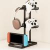 Multi-Tier Game Controller Holder Compatible Headphones Gamepad Display Stand  Gamer Gift