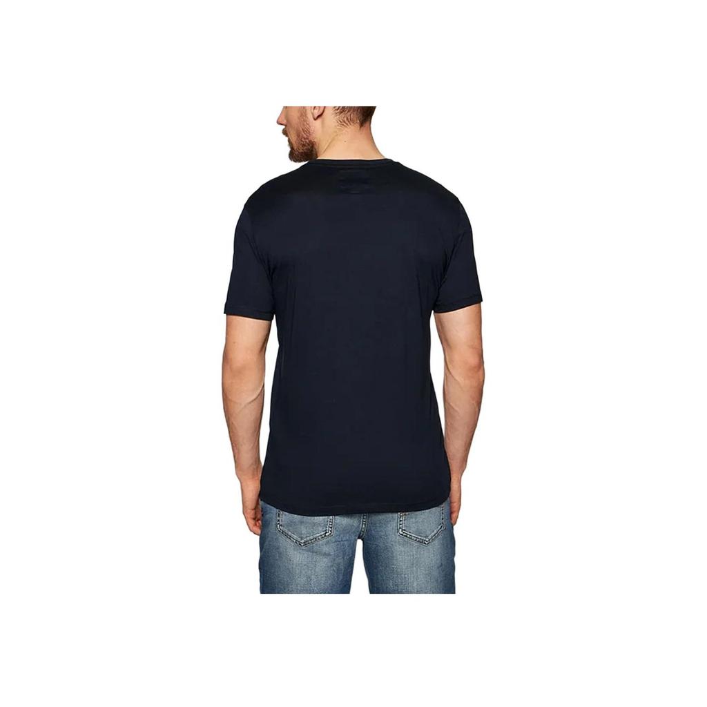 Armani Exchange Solid Color Logo Embroidered Short Sleeve T-Shirt Men Tops Navy-Blue 8NZTPH-ZJH4Z-1510