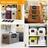 48PCS Basket Labels, Premium Bin Basket Labels Clip On, Pantry Basket Labels Tags For Storage Bins Fabric Squares